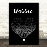 Adrian Gurvitz Classic Black Heart Song Lyric Quote Music Print