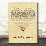 Mimi My Rachel's Song Vintage Heart Song Lyric Print