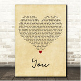 Neil Sedaka You Vintage Heart Song Lyric Print
