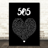 Arctic Monkeys 505 Black Heart Song Lyric Quote Music Print