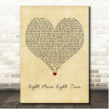 Stereophonics Right Place Right Time Vintage Heart Song Lyric Print