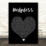 Ashanti Helpless Black Heart Song Lyric Quote Music Print