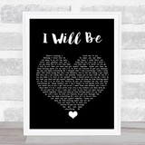 Avril Lavigne I Will Be Black Heart Song Lyric Quote Music Print