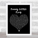 Belle & Sebastian Funny Little Frog Black Heart Song Lyric Quote Music Print