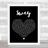 Blue October Sway Black Heart Song Lyric Quote Music Print