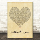 Elijah Kelley, Amanda Bynes, Zac Efron & Nikki Blonsky Without Love Vintage Heart Song Lyric Print