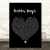 Bruce Springsteen Better Days Black Heart Song Lyric Quote Music Print