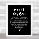 Bruce Springsteen Secret Garden Black Heart Song Lyric Quote Music Print
