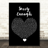 Chris Brown Sorry Enough Black Heart Song Lyric Quote Music Print