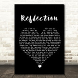 Christina Aguilera Reflection Black Heart Song Lyric Quote Music Print