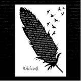 Frank Sinatra Witchcraft Black & White Feather & Birds Song Lyric Print