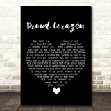 Coco Proud Corazón Black Heart Song Lyric Quote Music Print