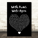 Creed With Arms Wide Open Black Heart Song Lyric Quote Music Print