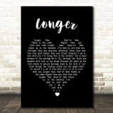 Dan Fogelberg Longer Black Heart Song Lyric Quote Music Print