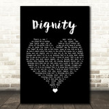 Deacon Blue Dignity Black Heart Song Lyric Quote Music Print