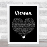 Declan J Donovan Vienna Black Heart Song Lyric Quote Music Print
