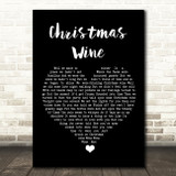 Declan ORourke Christmas wine Black Heart Song Lyric Quote Music Print