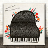 Howlin Rain The Dharma Wheel Floral Piano Square Song Lyric Print
