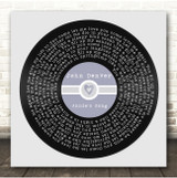 John Denver Annie's Song Square Blue Heart Vinyl Record Song Lyric Print