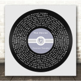 The Shires Forever Tonight Square Blue Heart Vinyl Record Song Lyric Print