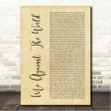 2Pac Me Against the World Rustic Script Song Lyric Wall Art Print