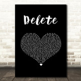 DMA'S Delete Black Heart Song Lyric Quote Music Print