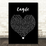 ABBA Eagle Black Heart Song Lyric Wall Art Print