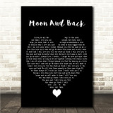 Amy Wadge Moon And Back Black Heart Song Lyric Wall Art Print