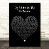 Ashley McBryde Light On In The Kitchen Black Heart Song Lyric Wall Art Print