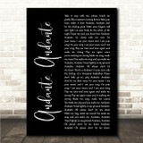 ABBA Andante, Andante Black Script Song Lyric Wall Art Print