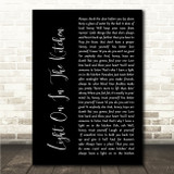 Ashley McBryde Light On In The Kitchen Black Script Song Lyric Wall Art Print