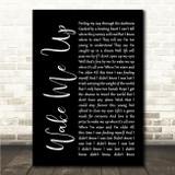 Avicii Wake Me Up Black Script Song Lyric Wall Art Print