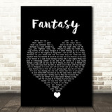 Earth, Wind And Fire Fantasy Black Heart Song Lyric Quote Music Print