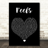 Ed Sheeran Feels Black Heart Song Lyric Quote Music Print