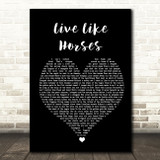 Elton John Live Like Horses Black Heart Song Lyric Quote Music Print