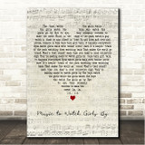 Andy Williams Music to Watch Girls By Script Heart Song Lyric Wall Art Print