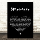 Fame Academy Starmaker Black Heart Song Lyric Quote Music Print