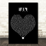Bazzi I.F.L.Y. Black Heart Song Lyric Wall Art Print