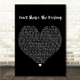 Big Fun Cant Shake The Feeling Black Heart Song Lyric Wall Art Print