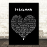 Bob Dylan Jokerman Black Heart Song Lyric Wall Art Print