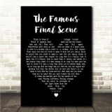 Bob Seger The Famous Final Scene Black Heart Song Lyric Wall Art Print
