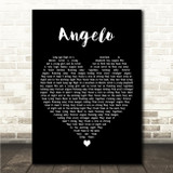 Brotherhood Of Man Angelo Black Heart Song Lyric Wall Art Print