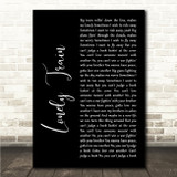 Black Stone Cherry Lonely Train Black Script Song Lyric Wall Art Print