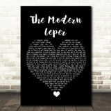 Frightened Rabbit The Modern Leper Black Heart Song Lyric Quote Music Print