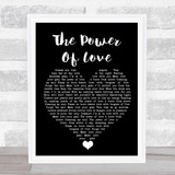 Gabrielle Aplin The Power Of Love Black Heart Song Lyric Quote Music Print