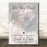 Bruce Springsteen If I Should Fall Behind Full Page Portrait Photo First Dance Wedding Song Lyric Wall Art Canvas Framed Print