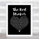 Garth Brooks The Red Strokes Black Heart Song Lyric Quote Music Print