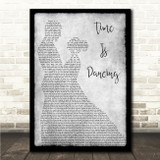 Ben Howard Time Is Dancing Grey Man Lady Dancing Song Lyric Wall Art Canvas Framed Print