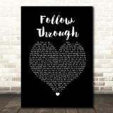 Gavin DeGraw Follow Through Black Heart Song Lyric Quote Music Print