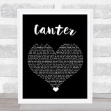 Gerry Cinnamon Canter Black Heart Song Lyric Quote Music Print
